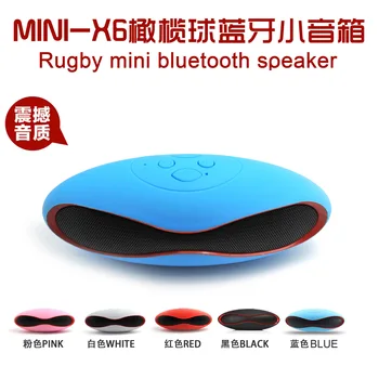 

Mult-function Mini Football Rugby Portable Speaker Wireless Bluetooth Speaker Mic Super Bass Fm Support For Iphone For Samsung