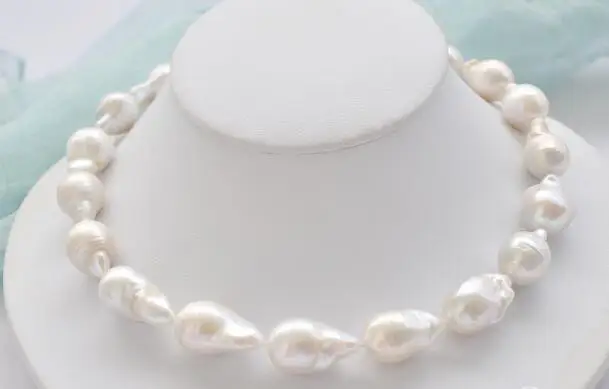 

song voge gem nanJ1145 white baroque teardrop KESHI REBORN PEARL NECKLACE
