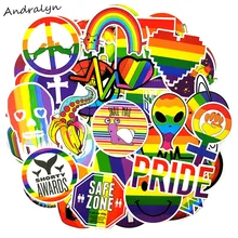 50 шт./упак. прилив бренд радужные Цвет граффити наклейки для чемодан Чемодан мотоцикл ноутбука скейтборд наклейки для телефона