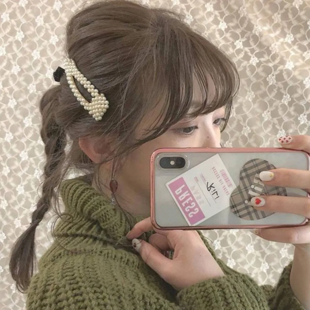 2019 New Fashion Women Pearl Hair Clip Snap Hair Barrette Stick Hairpin Hair Styling Accessories For Women Girls Dropshipping 2019 New Fashion Women Pearl Hair Clip Snap Hair Barrette Stick Hairpin Hair Styling Accessories For Women Girls Dropshipping