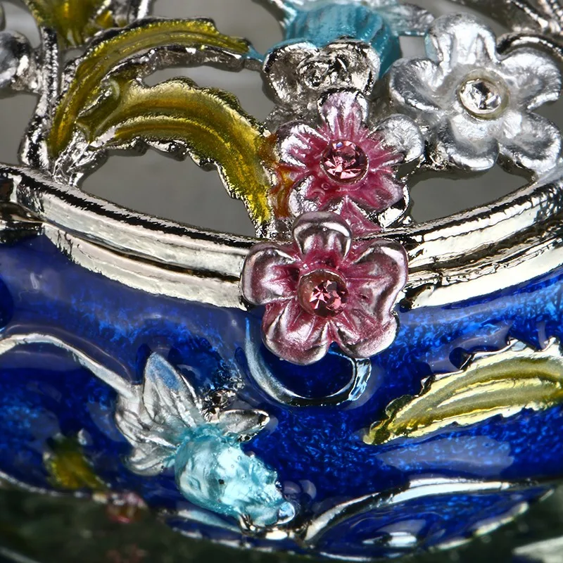 1.9inch Women Metal Round Antique Flower Wedding Trinket Box Ring Jewelry Box Storage Wedding Jewelry Case Souvenirs Gift Crafts