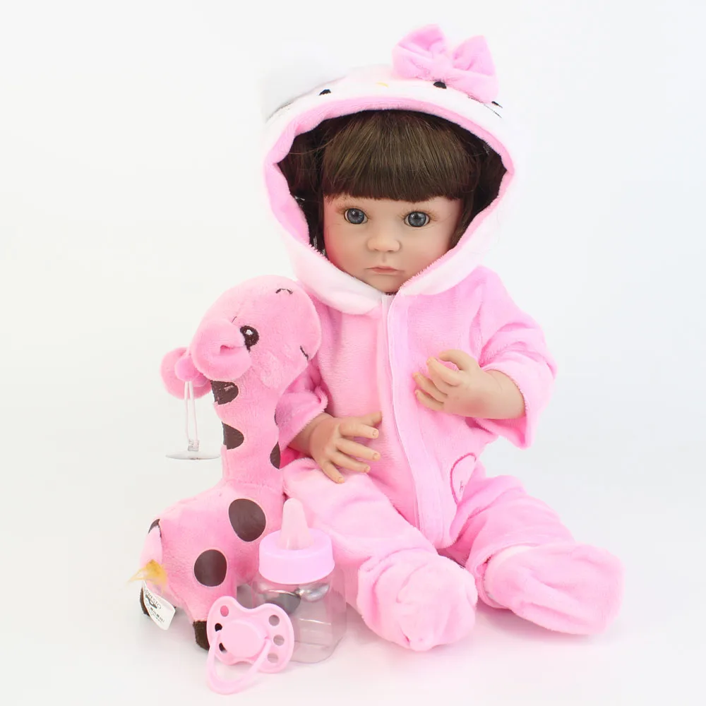 40 см полностью силиконовая кукла Reborn Baby Doll Toy 15 ”мягкая виниловая мини-кукла принцессы для девочек, подарок на день рождения, игровой домик, игрушка для купания
