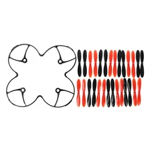 20 шт Набор лопастей пропеллера с защитным чехлом для HUBSAN X4 H107 H107C H107D квадрокоптера
