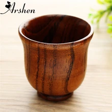 Arshen Экологичная 80 мл деревянная чашка первобытная ручная работа Чай Кофе Вино чашка китайский стиль чайная посуда кухонные аксессуары для питья