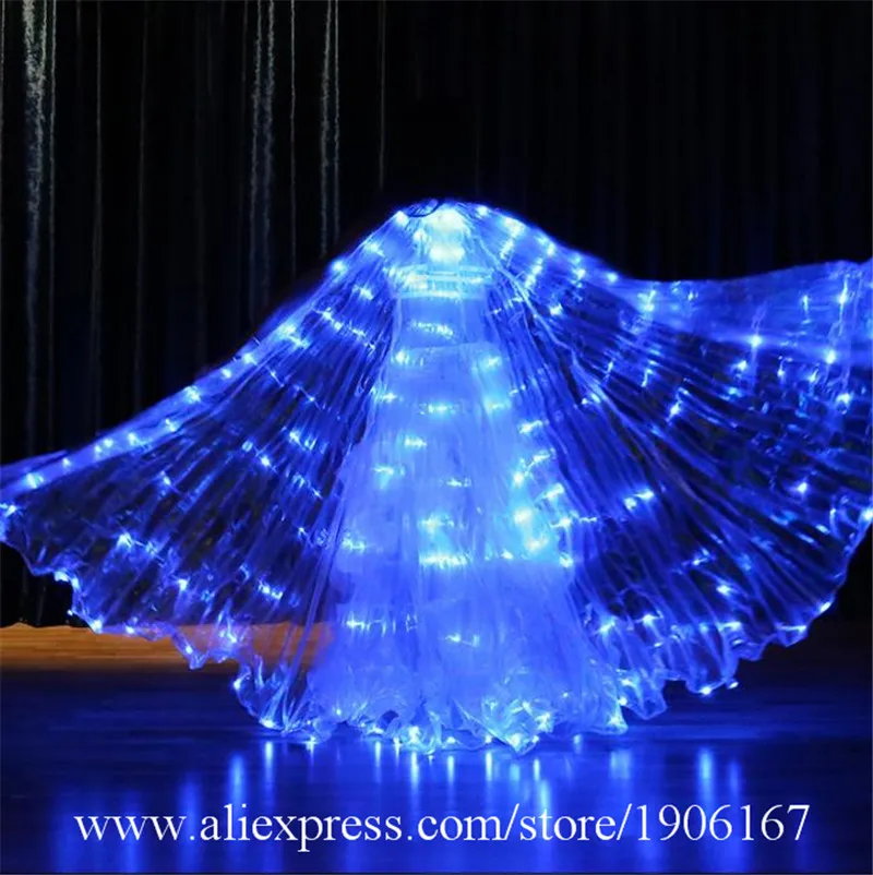 Bellydance colorful led light wings perform dress wings butterfly wears led costumes bar luminous cloak led0