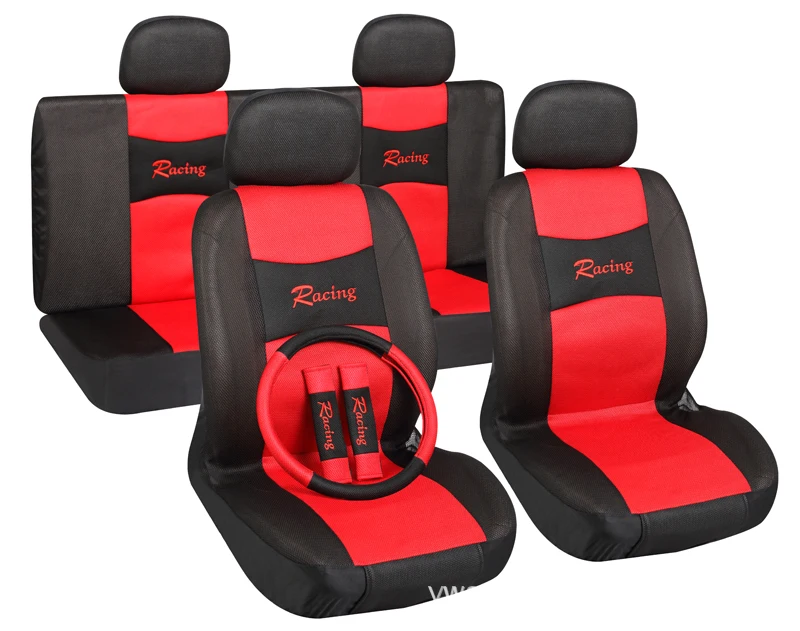 Cheapest Universal 11pcs Sport Car seat cover Classic Design + Auto