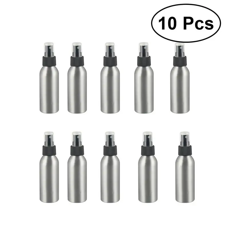Aluminum Spray Bottle Durable 50ml Empty Refillable Travel Bottle Containers to Comestic Perfume