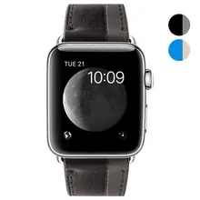 Ремешок из натуральной кожи для Apple Watch band 42 мм 38 мм Смешанные Два цвета ремешок+ классическая металлическая застежка ремешок для часов