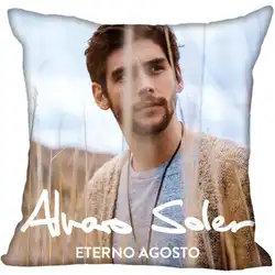 Новое поступление Alvaro Soler печатные квадратные атласные Наволочки на молнии на заказ Наволочка с одной стороны на заказ ваш подарок