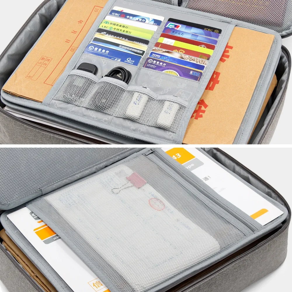 saco de credencial diploma armazenamento arquivo bolso com separador