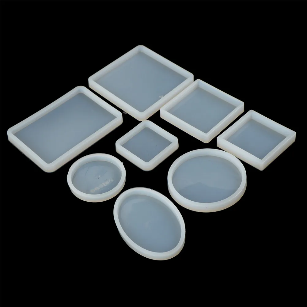 1PC DIY Cake Mold Craft Square Round Resin Silicone Book Mould Decorative Crystal Transparent Epoxy Jewelry Making Mold