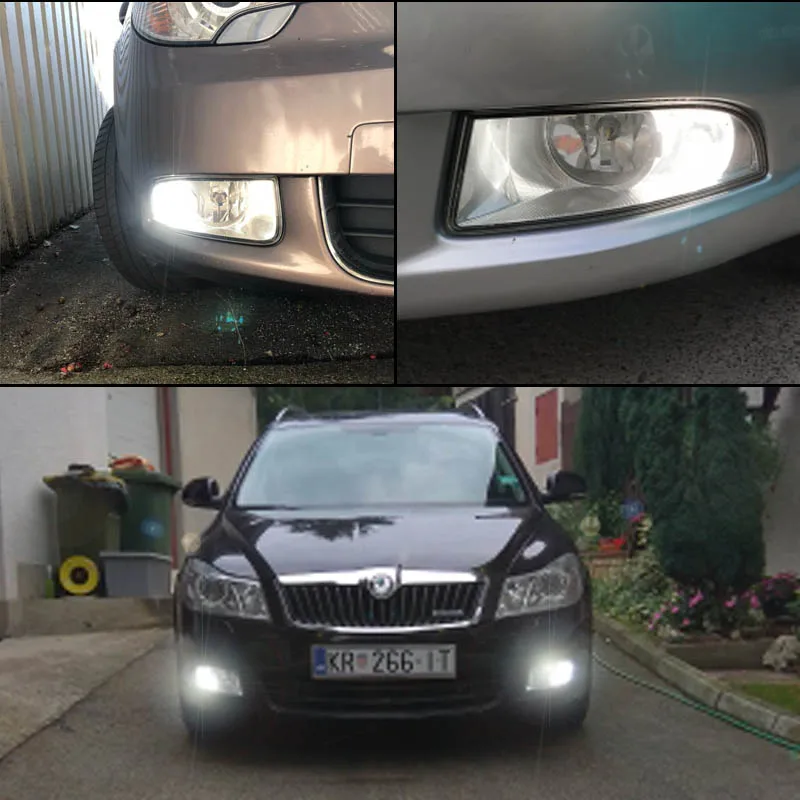 Canbus sem Erro Led para Skoda Ijdm Lâmpada Superb P21w Octavia 2 fl 2011 2020 Luzes Diurnas Drl 12v 6000k 1156 11 Cheap Lâmpada de sinal
