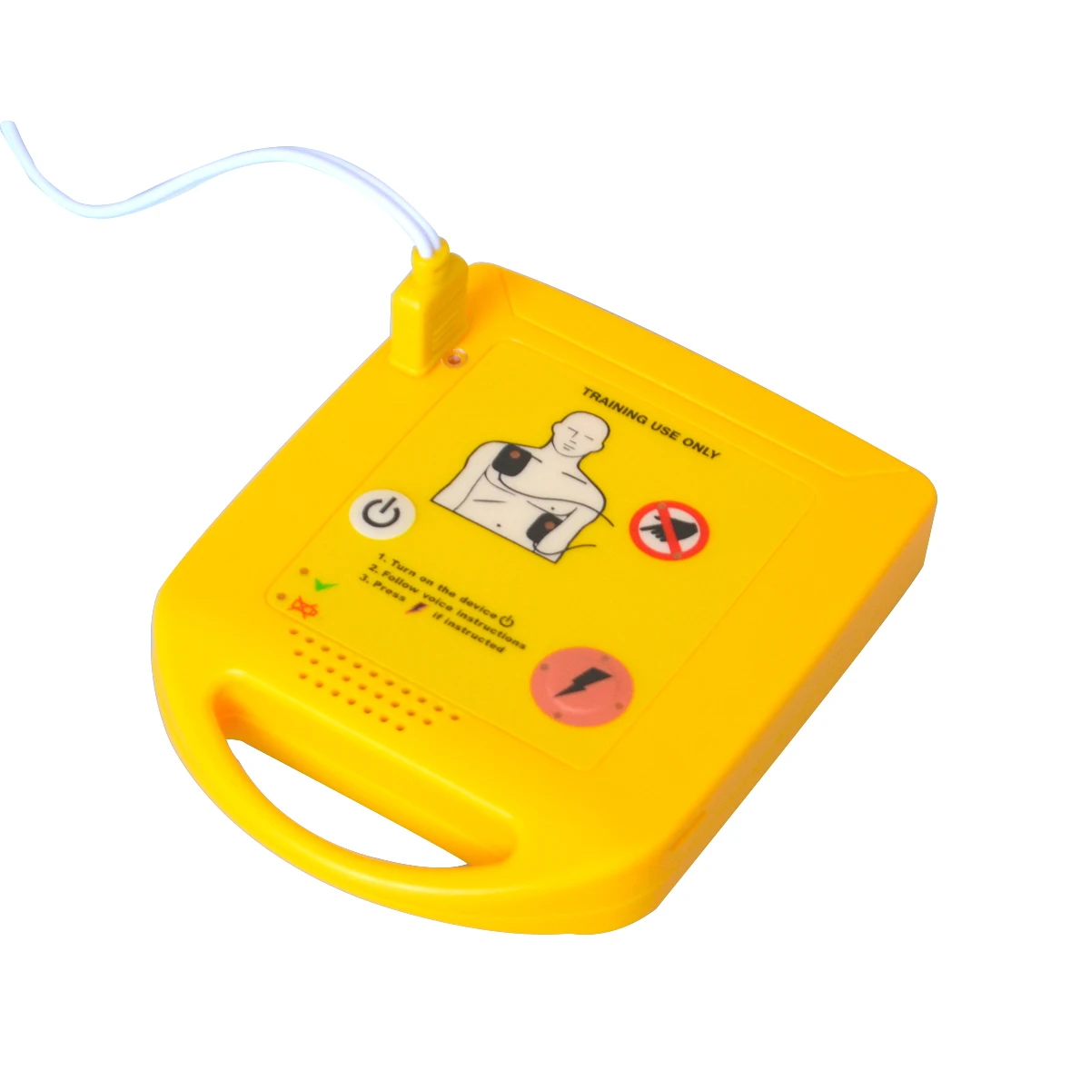 Мини-тренажер AED автоматизированный кардиоплегочный дефибриллятор для реанимационного обучения устройство первой помощи на испанском языке+ 1 CPR лицевой щит