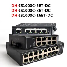 Dahua промышленный коммутатор питания через Ethernet DH-IS1000C-5ET-DC DH-IS1000C-8ET-DC DH-IS1000C-16ET-DC 10/100 Мбит/с Ethernet Порты для IP камера