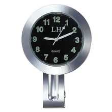 Универсальный 7/" 1" водонепроницаемый мотоцикл крепление на руль кварцевые часы Мотоциклетные аксессуары черный 1 шт