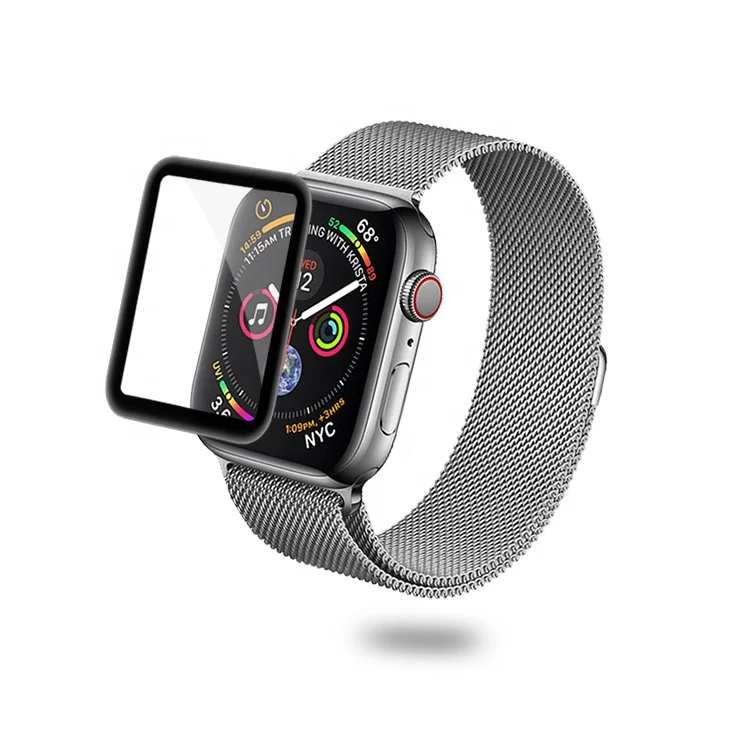 Iwatch полный покрытый 3D изогнутый протектор экрана из закаленного стекла для Apple