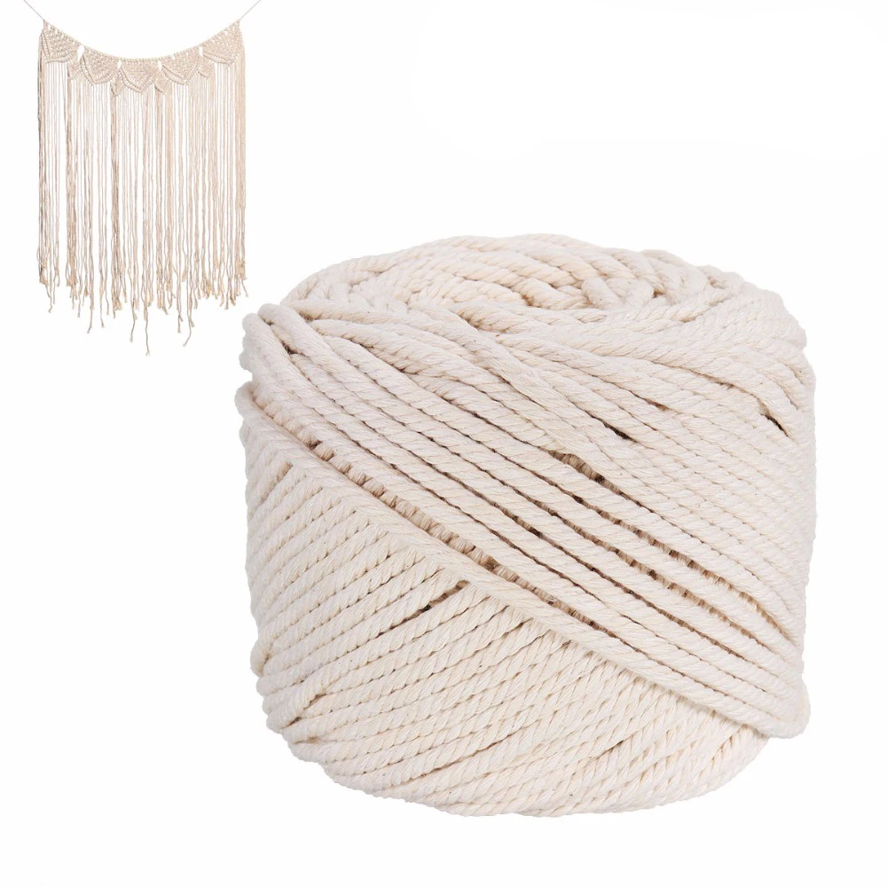Durable-Natural-Beige-White-Macrame-Cotton-Twisted-Cord-Rope-String-DIY-Garden-Yard-Home-Textile-Accessories