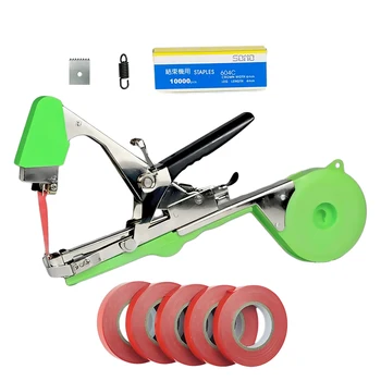 

Onnfang Hand Tying Machine Plant Garden Plant Tapetool Tapener Tape Set For Grape Tomato Cucumber Vegetable Staples Set
