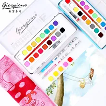 Профессиональный водостойкий красящий набор цветов для торта, портативный водный цветной набор для рисования aquarella, товары для рукоделия для художника