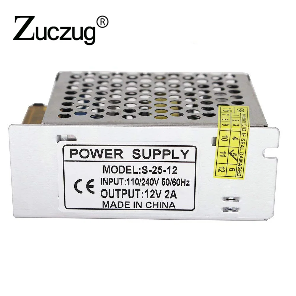 

Power Supply 12V 2A 24W led driver for LED Strip Transformer Adapter voltage boost converter Switching charger 12 v lighting