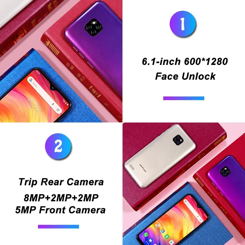 Ulefone Note 7 смартфон с 6 1 дюймовым дисплеем четырёхъядерным процессором 19:9 ОЗУ 16 ГБ