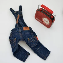 New Arrival Super Good Type Version Straps Trousers Pet Water Wash Jeans Pants Small Dog Clothes