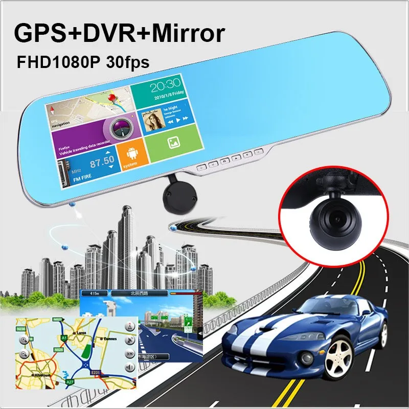 5-Capacitance-Car-DVR-with1920-1080P-30fps-Android-4-0-GPS-Navigation-Car-Camera-Rearview-Mirror