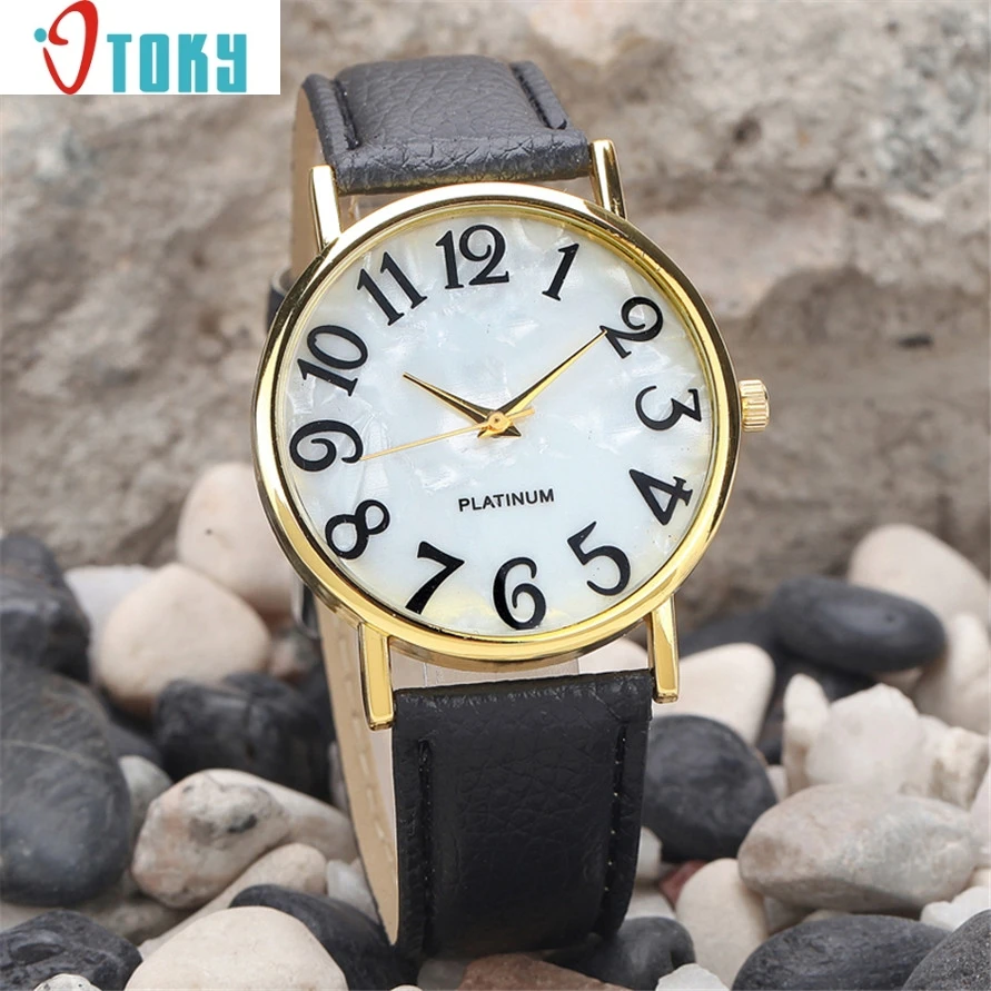 

Hot Hothot WatchesWomen Retro Digital Dial Leather Band Quartz Analog Wrist Watch ,Girl,Alloy,,round,luxury jy28