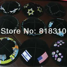 KIPPAH еврейская кипа из кожи и замши с принтом YARMULKE KIPPAH