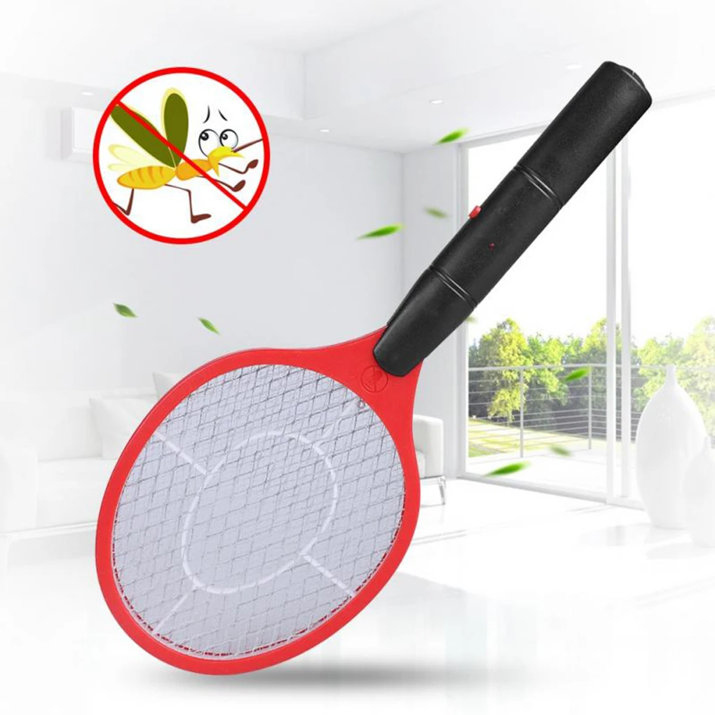 

New Anti Mosquito Swatter Racket Cordless Battery Power Insects Mosquito Killer Electric Fly Mosquito Swatter Bug Zapper 4Color