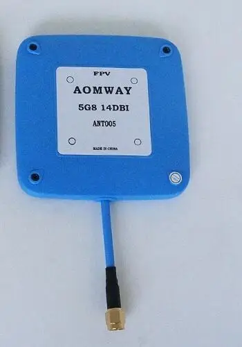Новая версия Aomway 5,8 ГГц 14dBi с высоким коэффициентом усиления мини панель Антенна для FPV приемник SMA/RP-SMA разъем