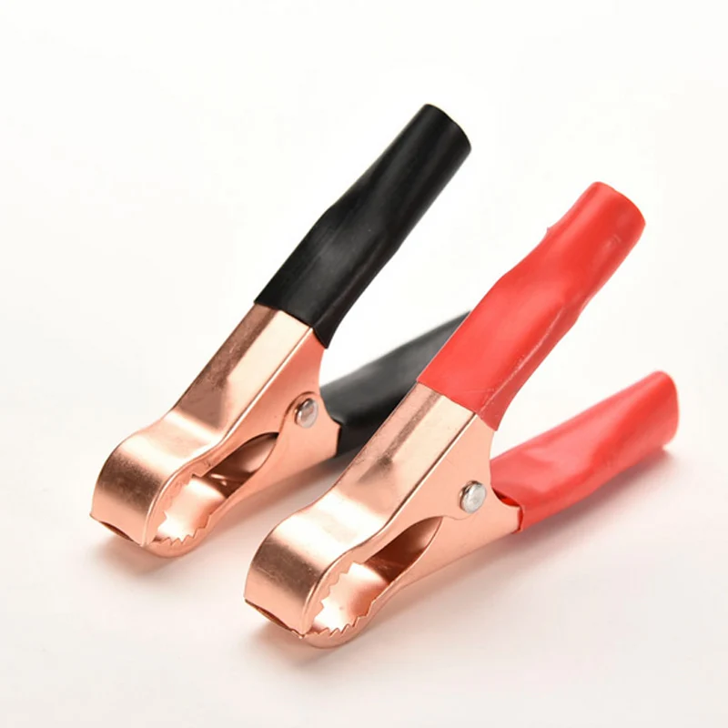 2 Pcs 30A 70mm Crocodile Car Caravan Van Battery Test Lead Clips Alligator Tools XR657 |