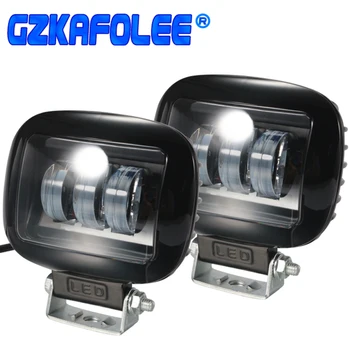

GZKAFOLEE 6000K LED WORK LIGHT 12V 24V Spotlights Parking Lamp automobile Motorcycle Universal 30W/bulb offroad bar ATV yacht