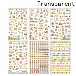 6 шт./партия милые бумага для кошки Стикеры DIY планировщик декоративные Стикеры оформленный скрапбукингом дневник Kawaii Канцелярские