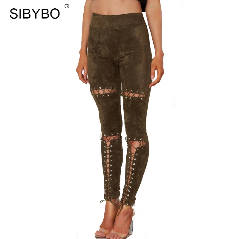 Aliexpress.com : Buy Sibybo Suede Leather Pants 2018 New