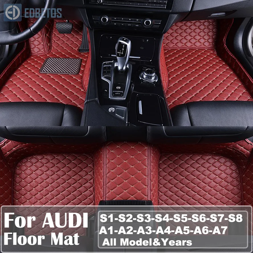 

Custom Car Leather Floor Mats for Audi All Models A4 Allroad A3 A5 A6 A7 A8 Q3 Q5 Q7 RS4 RS5 RS6 S6 S7 Waterproof Wire Floor Mat