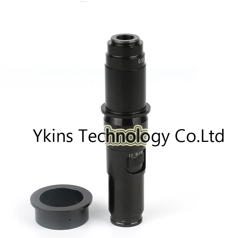 

10X-200X 180X Adjustable Magnification C Mounting Lens 0.68X ~ 4.6X, Suitable for Industry Video Microscope Magnifier Camera Eye