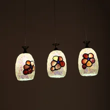 

Mediterranean style 3 restaurant lamp creative minimalist chandelier warm