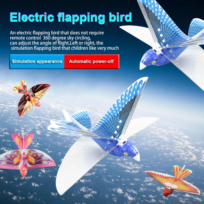 

Electronic Flying Bird Plane Flapping Wing Flight Model 2.4GHz Drone Kids Toy Gifts 998