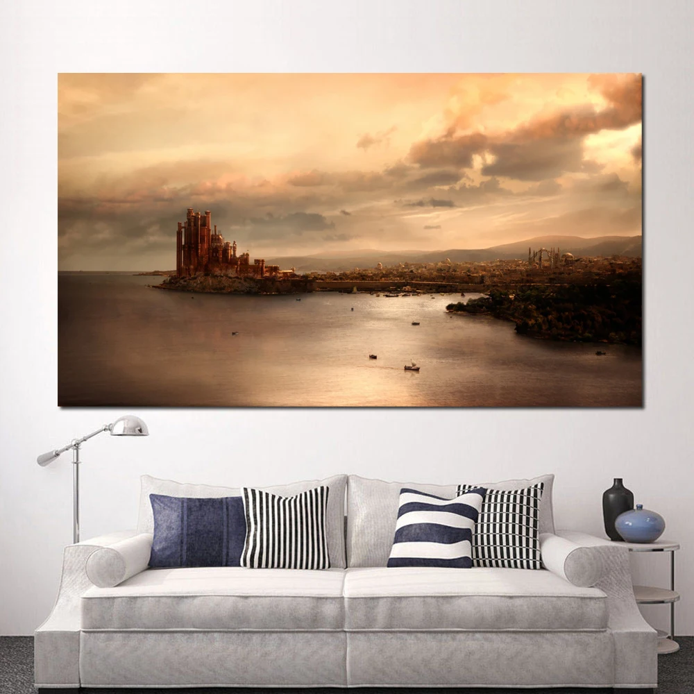 

Game of Thrones King's Landing Canvas Posters Prints Wall Art Oil Painting Decorative Pictures Bedroom Modern Home Decoration