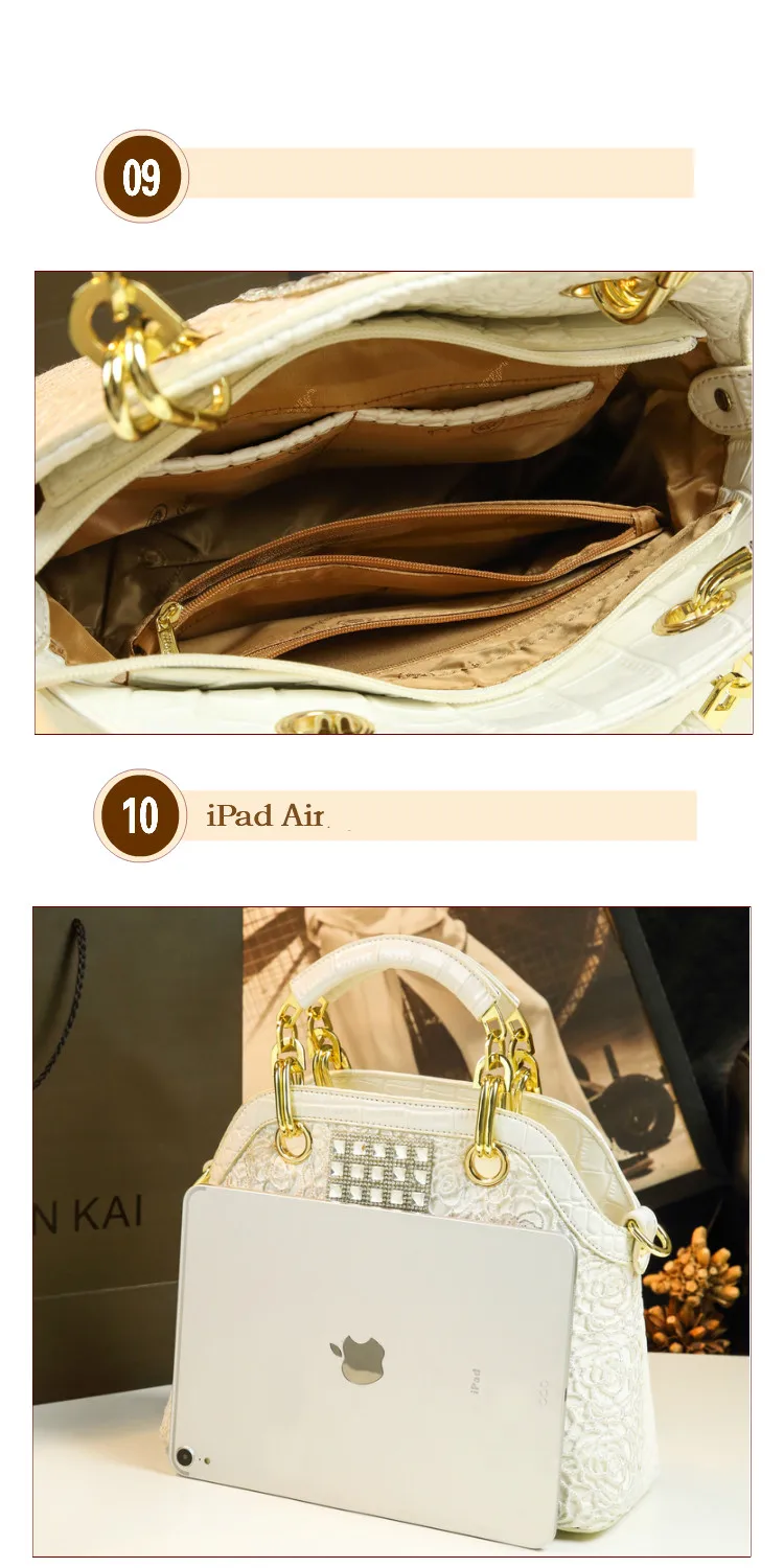 Роскошные модные женские сумки с бриллиантами, крокодиловый узор, кожаная женская сумка через плечо, стразы, сумки-мессенджеры