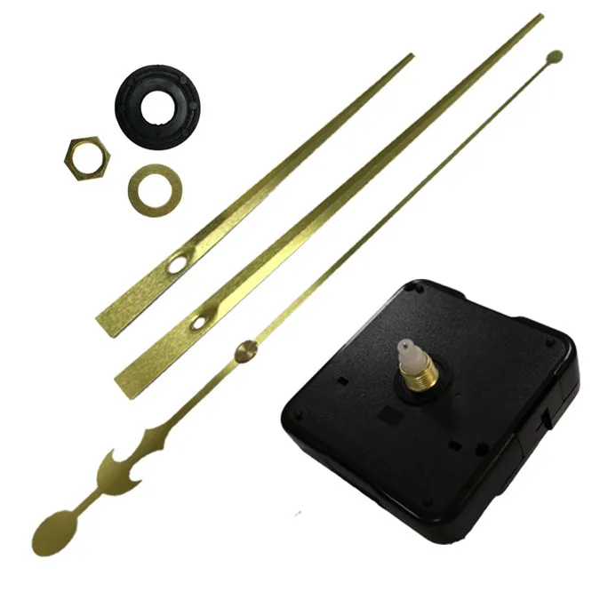 

Quartz Clock Movement Mechanism Clock Hands DIY Repair Part Kit Long Spindle Clockwork Clock Repair Crafts gold Hand Tools