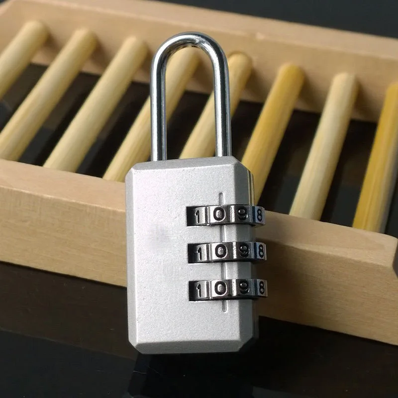 1pc Moschettone Blocco 3 Cifre Lucchetto della Valigia dei Bagagli Borsa Codice Viaggi Combination Lock Security Locks
