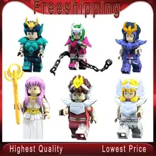 Одиночная супер герои сейя "рыцари зодиака" афина ширю ледник тутанхаму строительные блоки детские игрушки PG8128