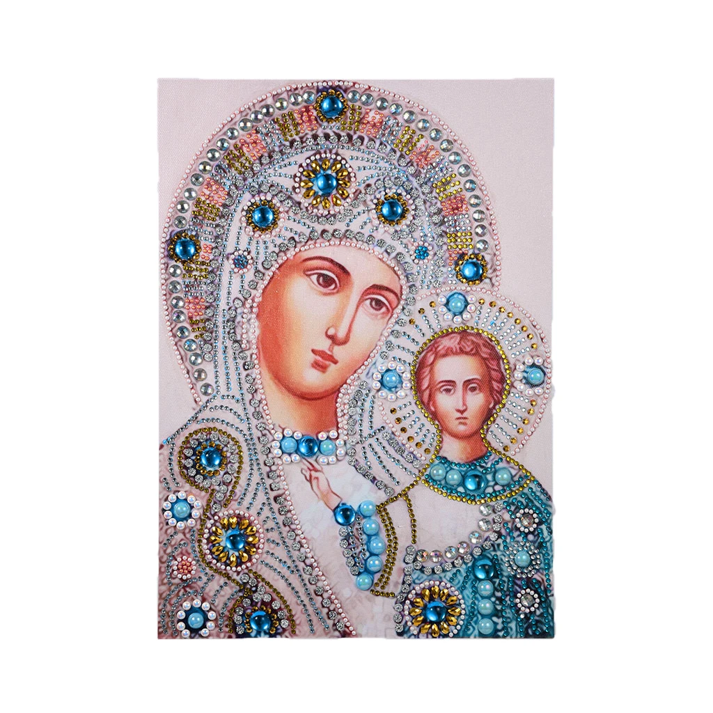 DIY Special Shaped 5D Religion Diamond Painting by Number Kit Partial Drill Rhinestone Embroidery Arts Craft 