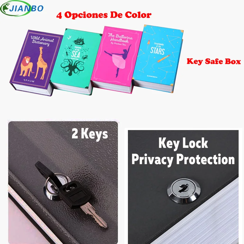 

18x11.5x5.5cm Combination Lock Hidden-Safe Box Safe Box Strongbox Steel Simulation Book Home Office Money Phone Safe Storage Box