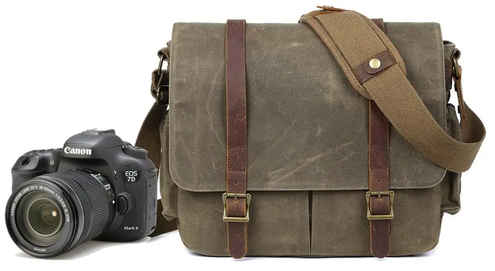 ZUOCHEN DSLR камера сумка мессенджер для ноутбука с мягкой вставкой Canon Nikon Sony Olympus Fujifilm