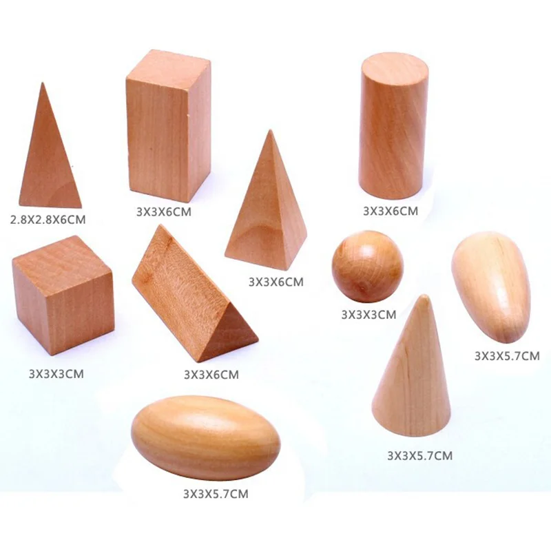 Montessori Mystery Bag Sensorial Wooden Toys Learning and Education Toy 10 Pcs/lot