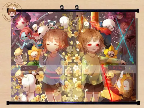 

Undertale Sans And Papyrus Skeleton Brother Home Decor Poster Wall Scroll #E23-P