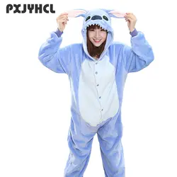 Взрослый синий стежка кигуруми Onesie для женщин Девушка Фантазии Ainme косплэй вечерние мультфильм Тоторо животных комбинезон домашний